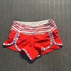 Lululemon Red Athletic Shorts